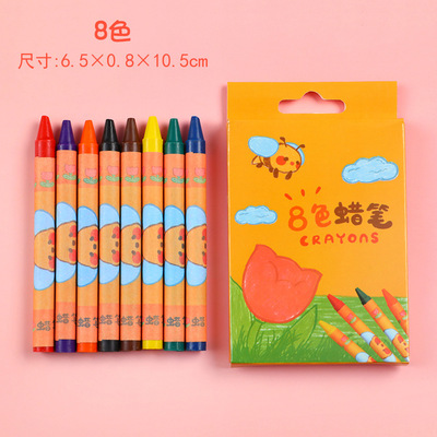 商场热卖儿童卡通郁金香蜡笔不脏手美术油画棒涂鸦文具套装幼儿园