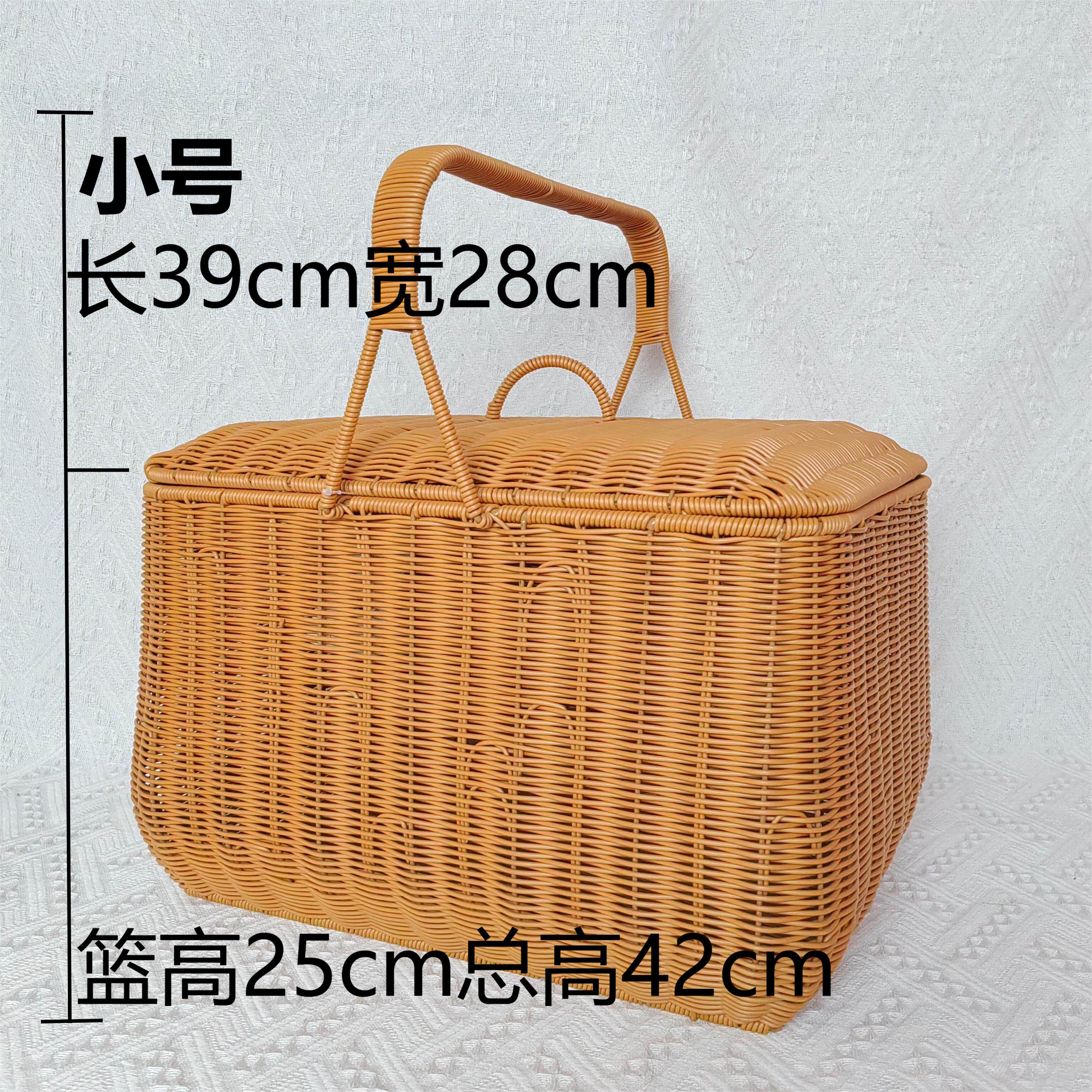 TF28 모조 등나무 결혼식 축하 신년 이브 바구니 신을 숭배하는 바구니 조상을 숭배하는 바구니 신을 숭배하고 조상을 숭배하는 피크닉 휴대용 숭배 바구니