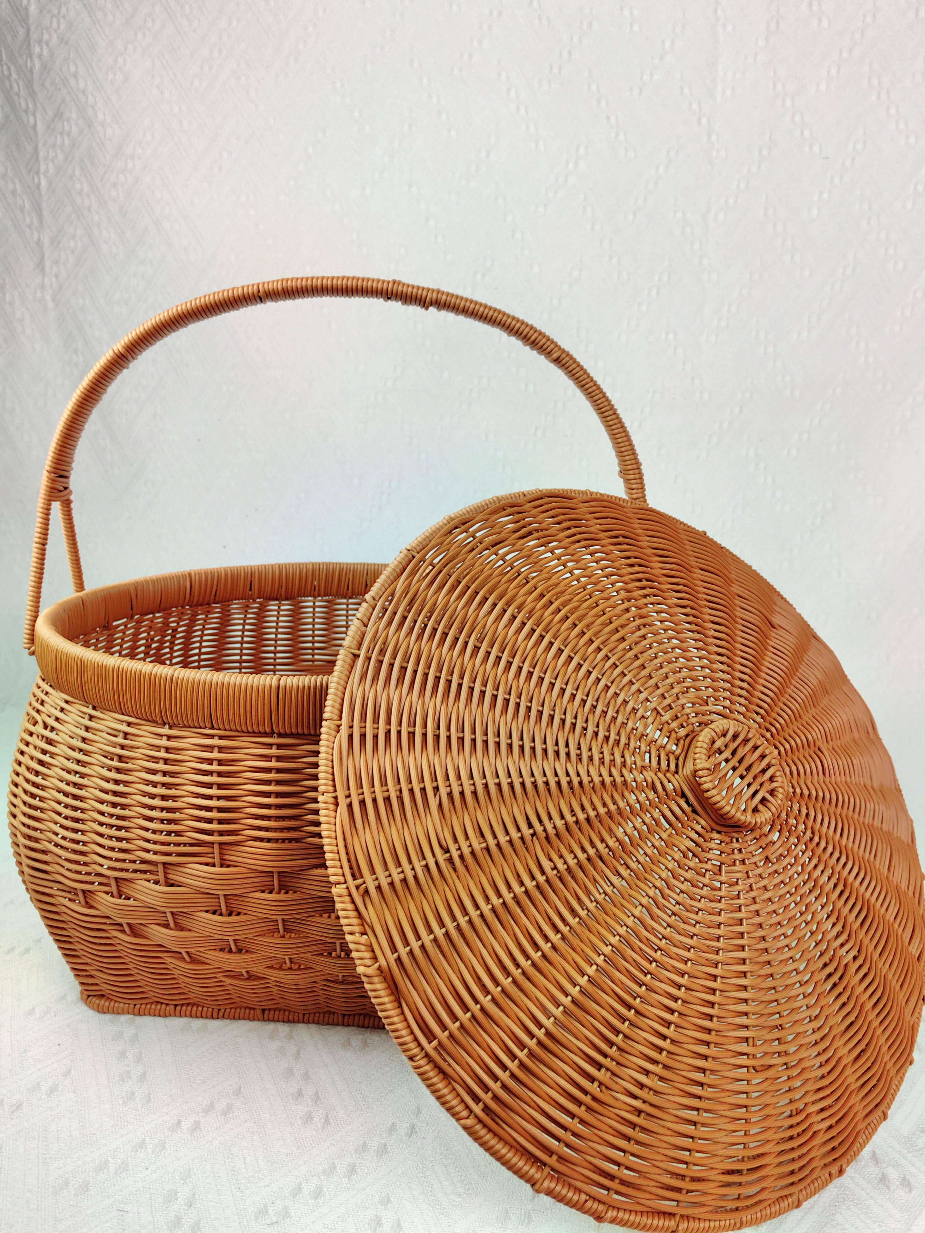 TY44 모조 등나무 결혼 축하 집들이 새로운 축복 조상 숭배 바구니 신 숭배 바구니 조상 숭배 휴대용 바구니