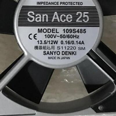 议价SANACE25/120109S485AC100V13.5/12W12025带感应器信号线风扇