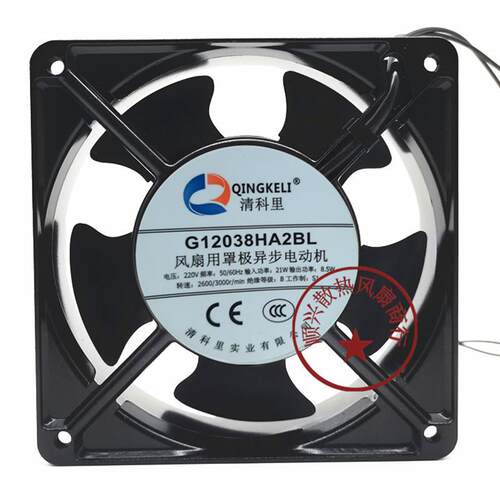 议价G12038HA2BL220V21W/8.5W电焊机配电箱机柜散热风扇