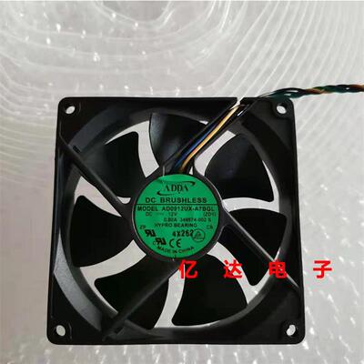 议价AD0912UX-A7BGL90259CM12V0.50A4pin机箱CPU散热风扇