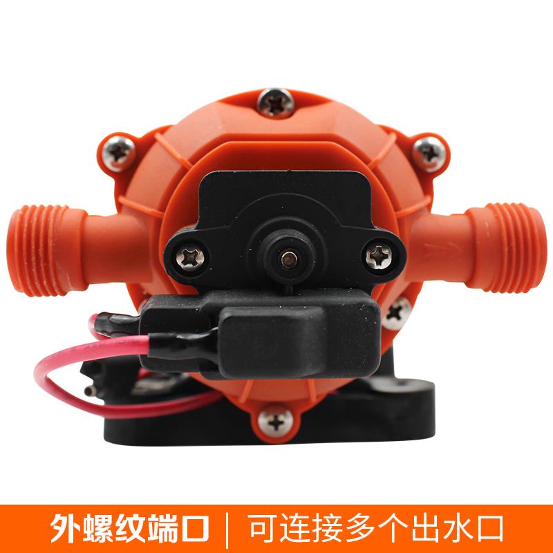新款34系列隔膜泵直流高压清洗泵12V24V隔膜泵洗车泵自吸泵包邮