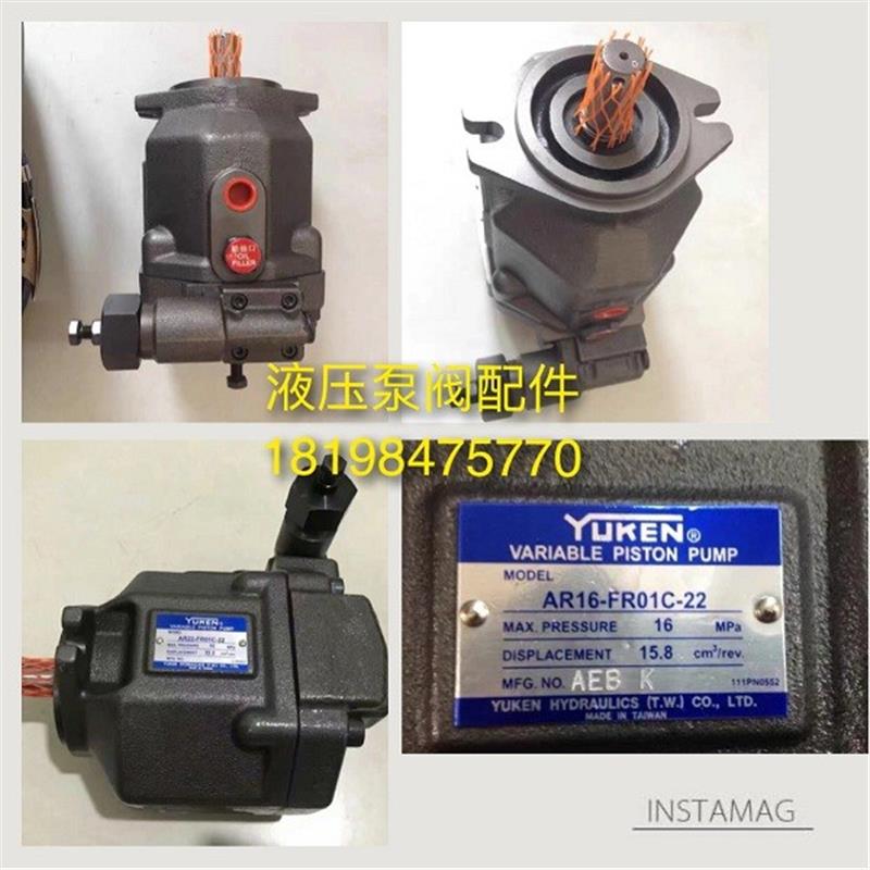 新款YUKEN柱塞泵AR16-FR01C-22、油研油泵AR16-FR01B包邮