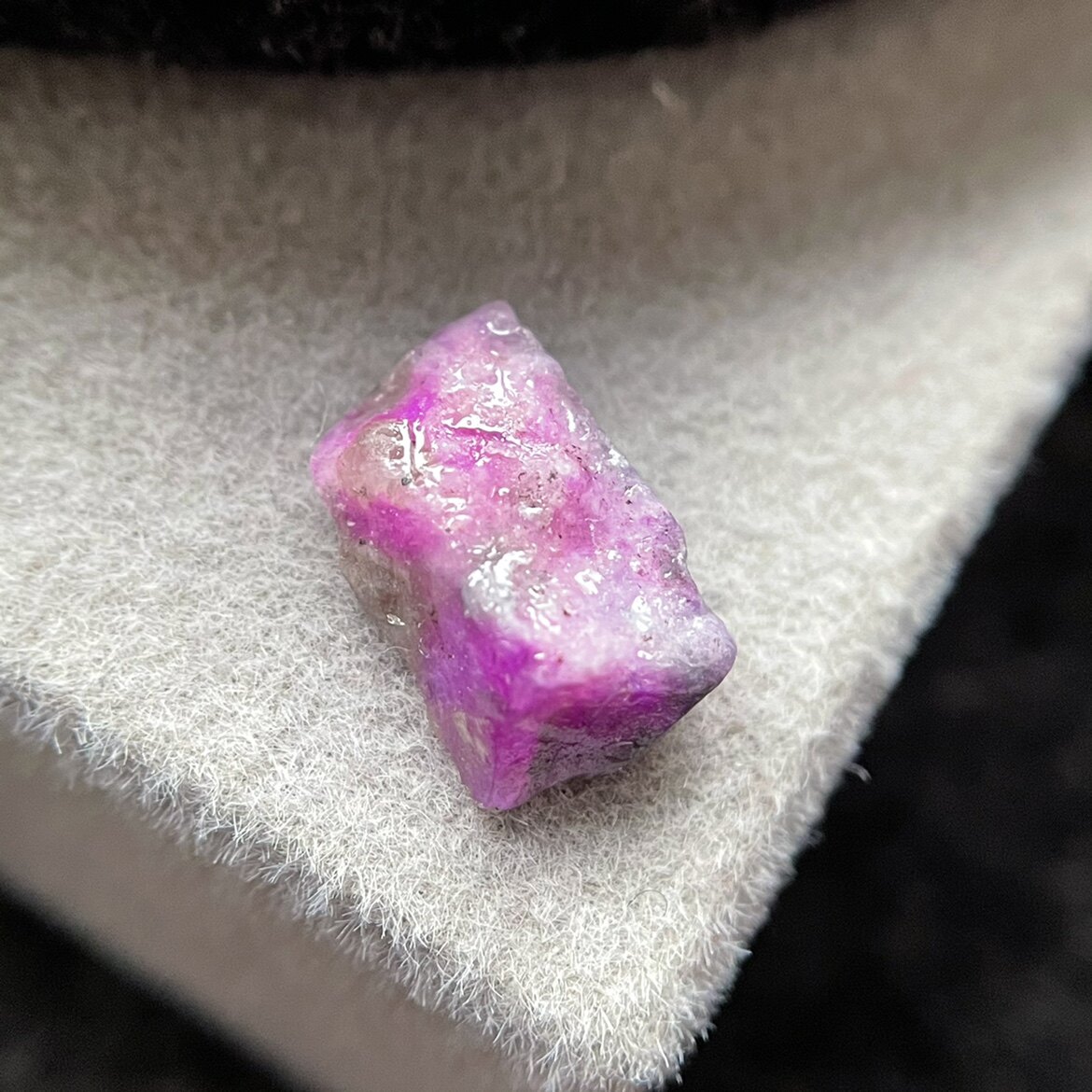 醒走 天然舒俱来桃红樱花粉色苏纪石原石小料原料裸石