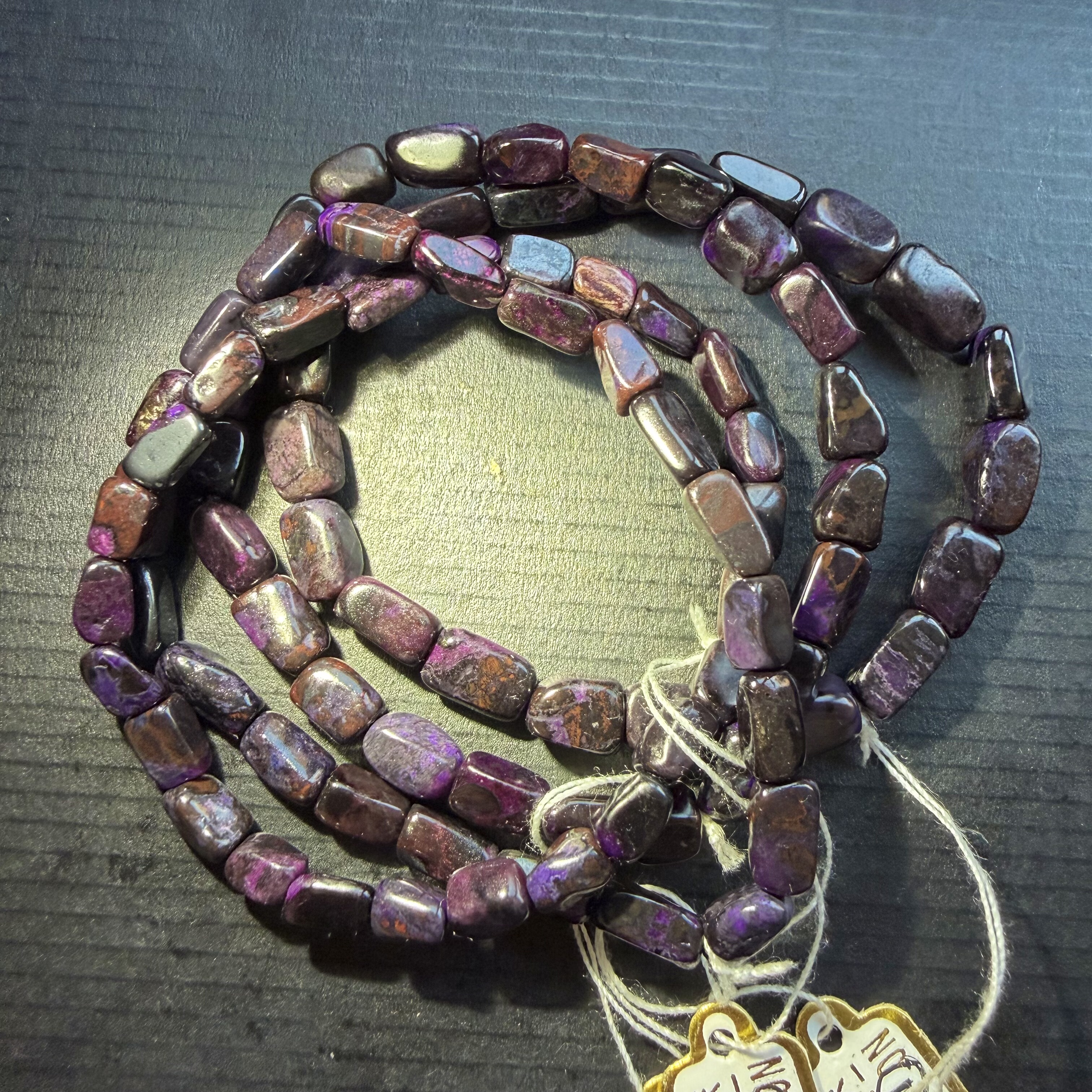 醒走一物一图天然黑舒俱来老油紫黑带紫随型手串黑紫色随形手链