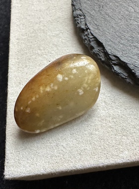 醒走新疆天然和田玉黄沁皮青白玉雪花棉原皮籽料原石小料裸石标本
