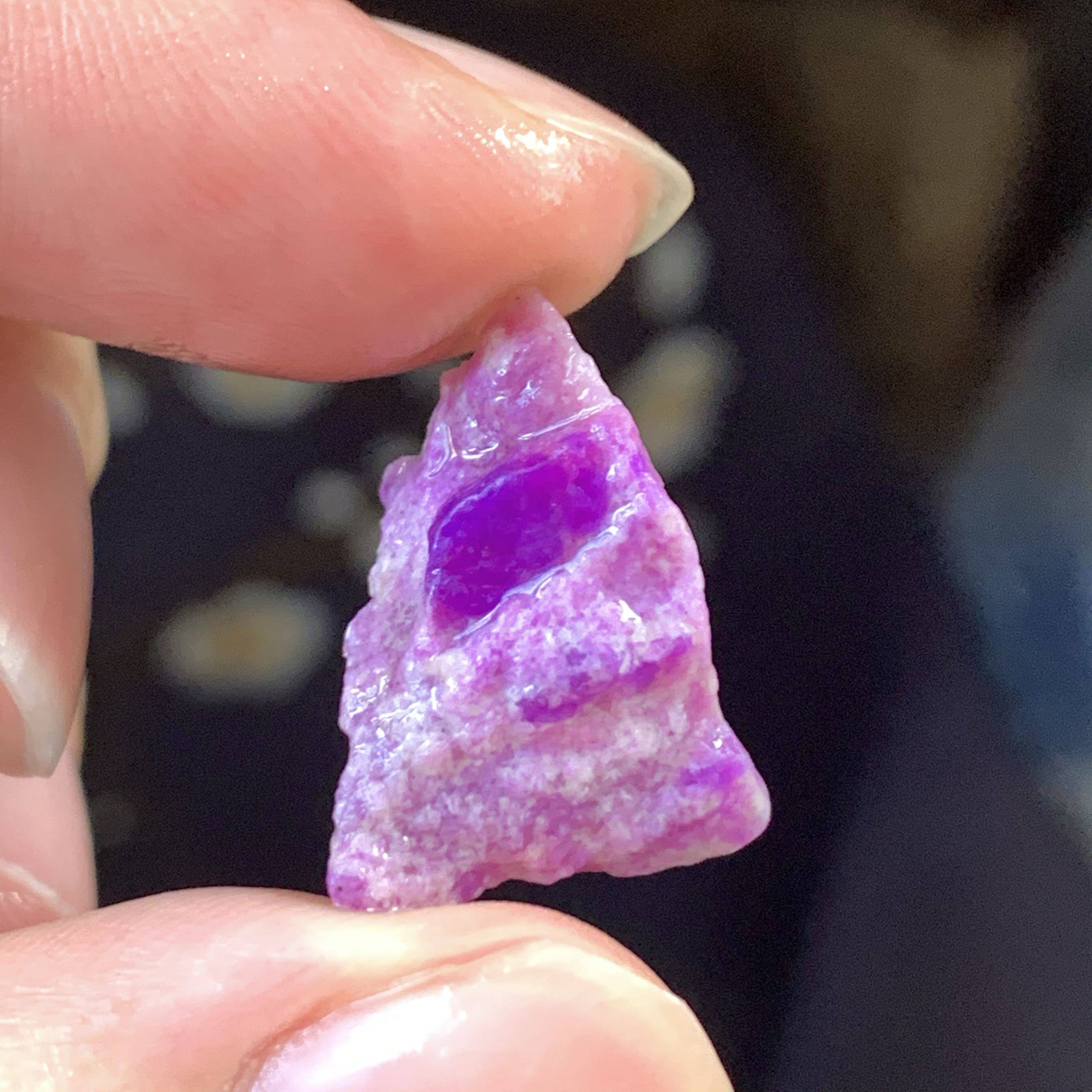 醒走 天然舒俱来老料南非苏纪石粉紫奶昔果冻皇家紫樱花原石小料