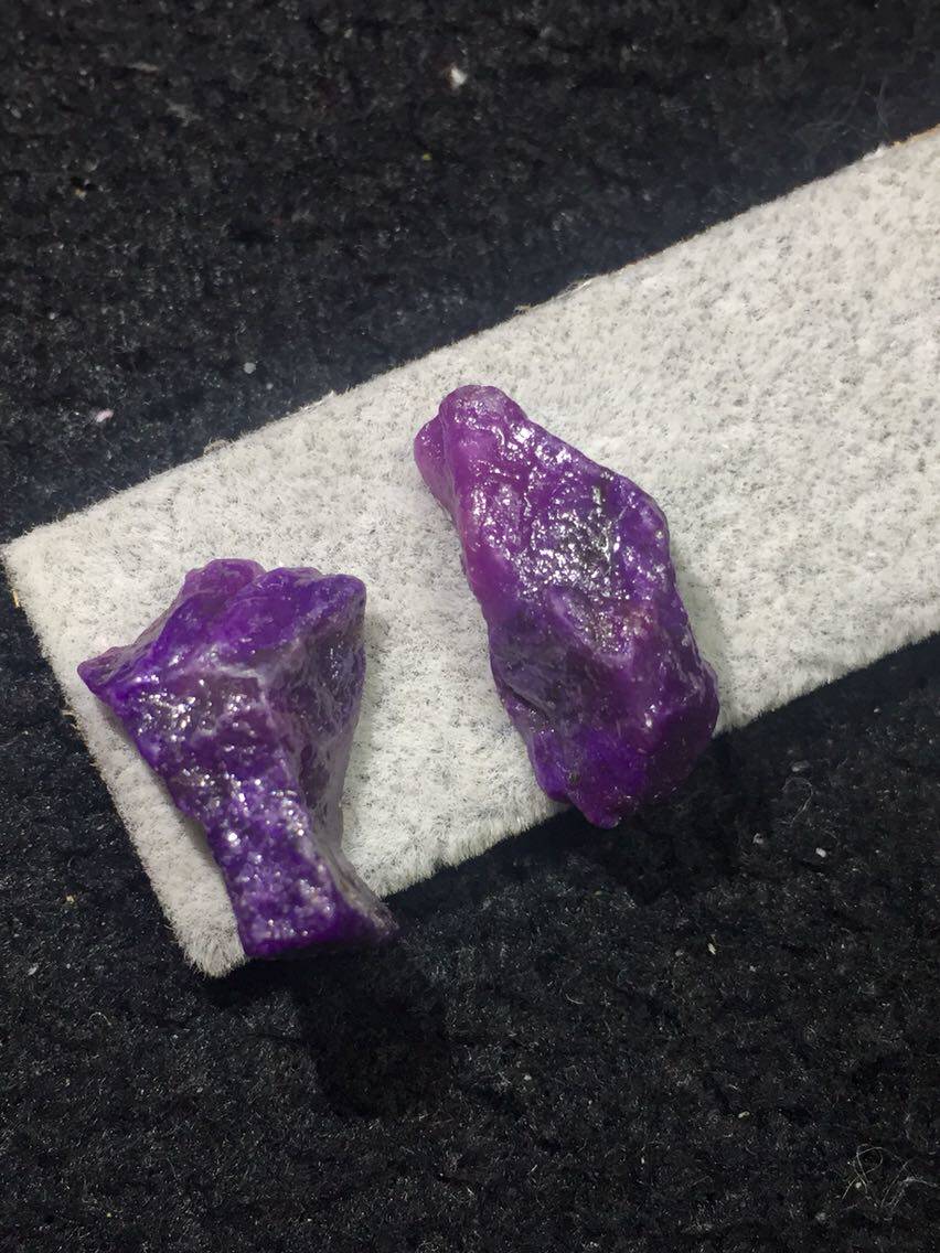 醒走南非老矿天然舒俱莱皇家紫玉化果冻原石苏纪石舒俱来原料小料