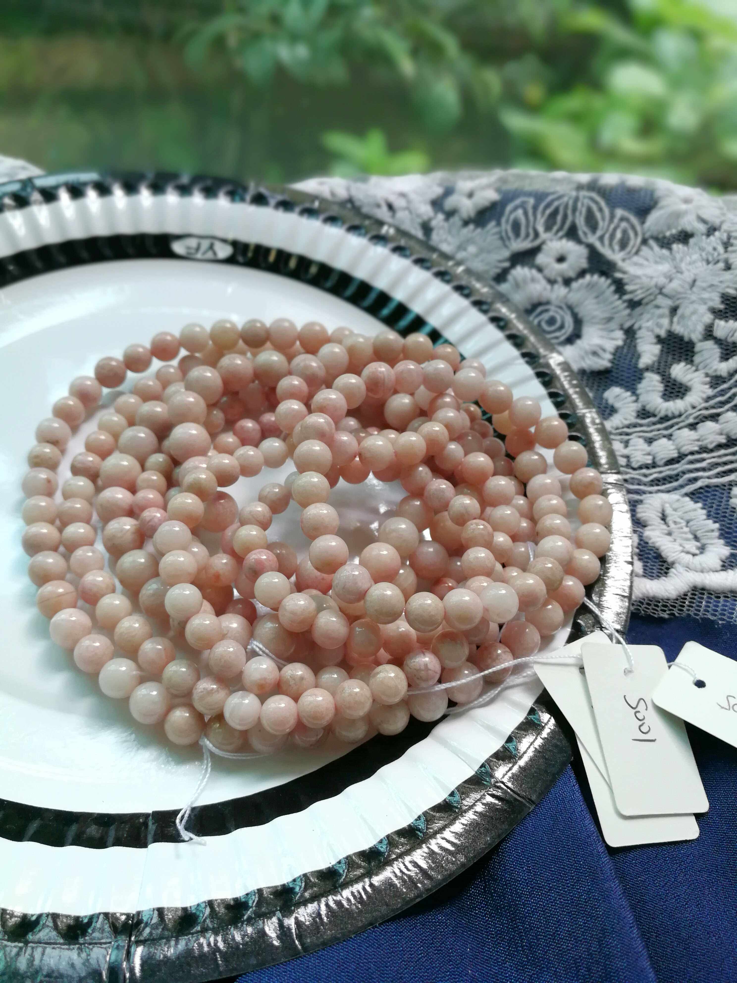 醒走双11特价冰飘粉蔷薇石多圈手链冰透粉色蔷薇辉两圈三圈手串