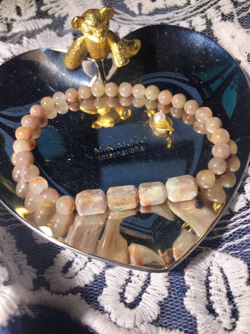 醒走天然舒俱来稀有色冰透玉化黄色苏纪石樱花蛋花随型圆珠手链