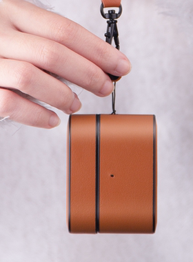 适用Airpodspro2保护套真皮苹果耳机airpods3保护壳2代二ipodpro挂绳airpodpro耳机壳2三代pro小众简约男女潮