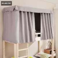 Hearlthy cotton lanh lanh đại học rèm cửa phòng ngủ ký túc xá dưới bóng râm màn che bụi đơn thoáng khí - Bed Skirts & Valances rèm treo giường