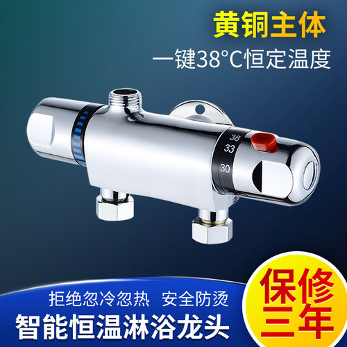 全铜恒温阀明装电热水器淋浴