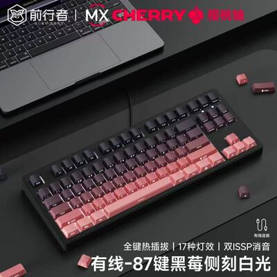 前行者Z87/Z108樱桃cherry轴机械键盘有线无线蓝牙三模客制化电竞