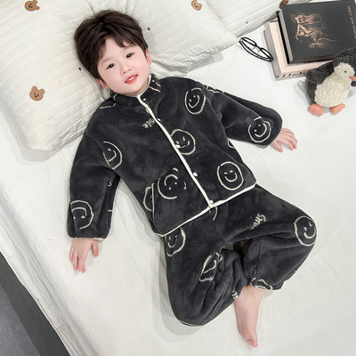 2025年冬季新款男童家居服套装