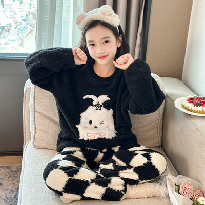 2025年冬季新款女童家居服套装