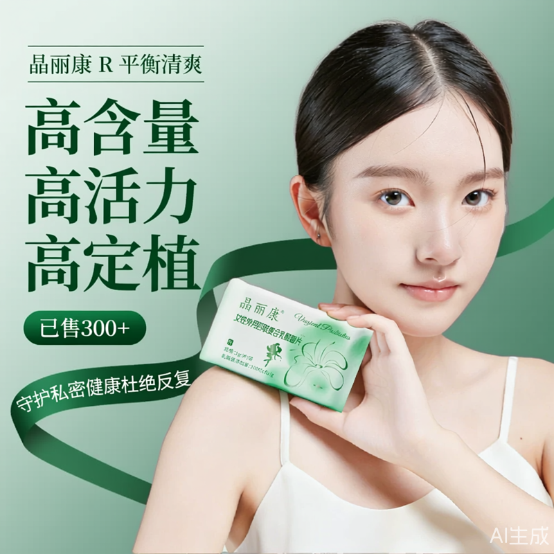100亿四联晶丽康三专利私处乳酸菌有味湿哒哒豆腐渣菌群修复