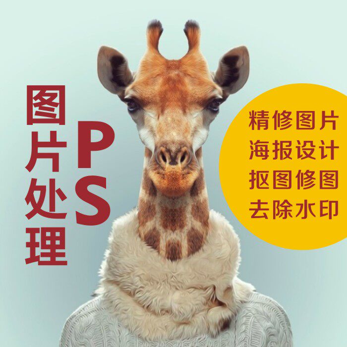 图片高清处理照片换背景美工设计专业修照片合成抠图修改文字