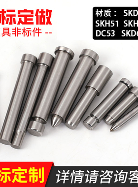模具冲针SKD11冲头SKH-9T冲非标定制A冲三级冲两用销引导针子母冲
