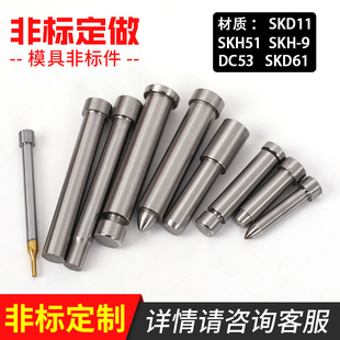 9T冲非标定制A冲三级冲两用销引导针子母冲 模具冲针SKD11冲头SKH