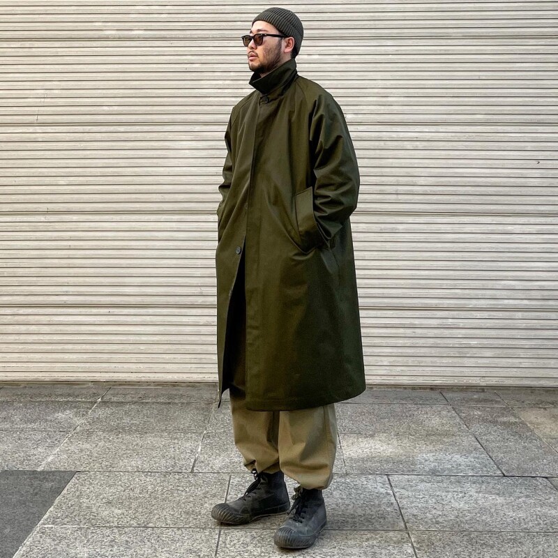 WALKING UNCLE SPRING AND AUTUMN BALMAKEN COAT KOREAN VERSION LOOSE LONG OVER-THE-KNEE WINDBREAKER JACKET BOYS HIGH-END SENSE