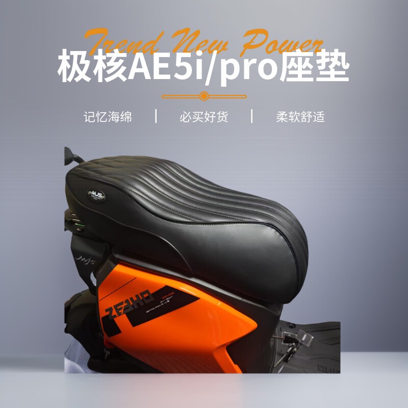 极核电动车座垫AE5i/pro坐垫改装一体防水座包记忆柔软海绵配件