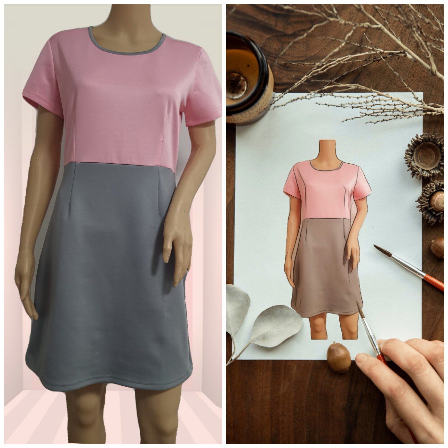 KRITINA OVERALLS BEAUTICIAN OVERALLS SUMMER SKIRT STRETCH AND COMFORT