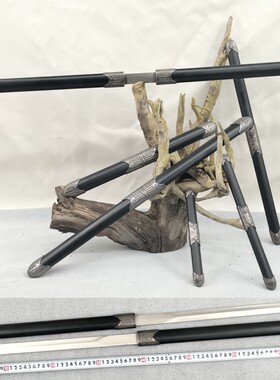 龙泉匠人鸳鸯双剑全金属不锈钢短剑小剑工艺品摆件玩具道具未开刃