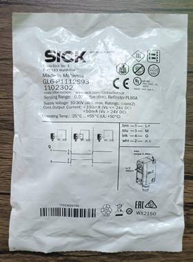 全新原装正品 SICK西克 1102302 GL6-P1112S93 光电开关 现货销售