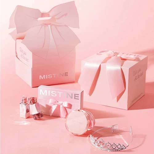 【Подарок】 Mistine Mistine Pink Wishes Подарочная коробка набор макияжа легкий цвет бархатный атлас