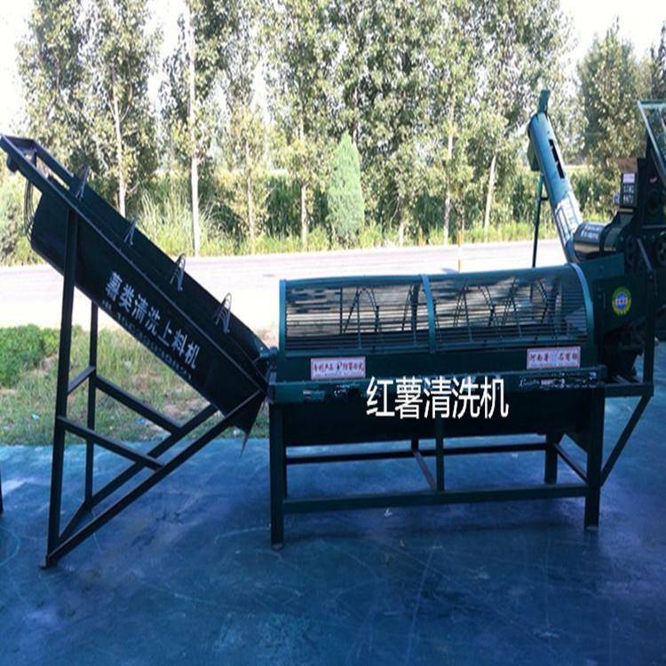 东北地瓜粉打浆机 一体式上料清洗渣浆分离机 全自动红薯打浆机