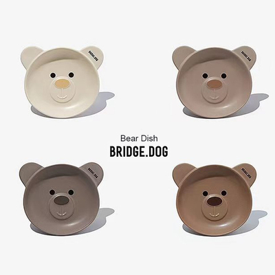 韩国BRIDGE.DOG BEAR DISH 宠物 碗盆 熊盘系列 原装进口保证