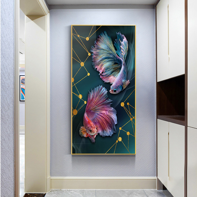 5d钻石画锦鲤贴砖十字绣钻石绣2026满钻新款客厅年年有余玄关过道