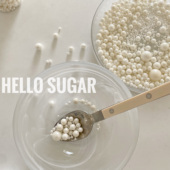 奶油色白色珠光珍珠混合糖珠网红韩国小红书复古生日INS蛋糕装 饰