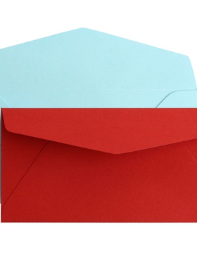 11x22cm高档超厚信封商务邀请函请柬贺卡片定制烫金新年手写情书