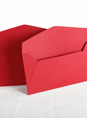 9x17cm大红色毕业装钱找零企业vi礼品券红包个性定制印刷烫金设计