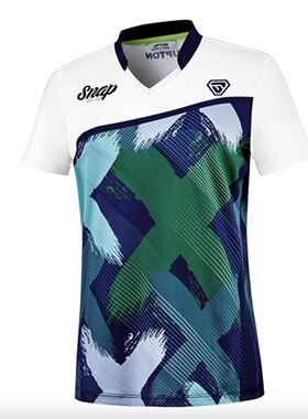 韩国UPTON2023新品羽毛球服男女款运动短袖速干吸汗T恤透气 绿色