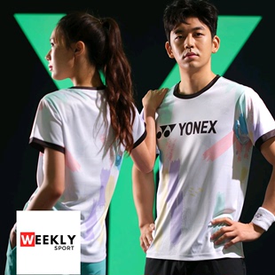 2020秋冬新品 T恤正品 YONEX羽毛球服YY尤尼克斯男女速干运动短袖