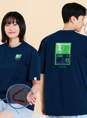 2025秋冬新品Technist韩国羽毛球服男女同款运动短袖速干吸汗T恤