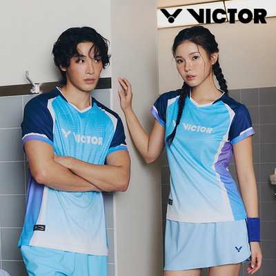 2026春夏新品VICTOR威克多韩国胜利羽毛球服男女吸汗短袖速干T恤