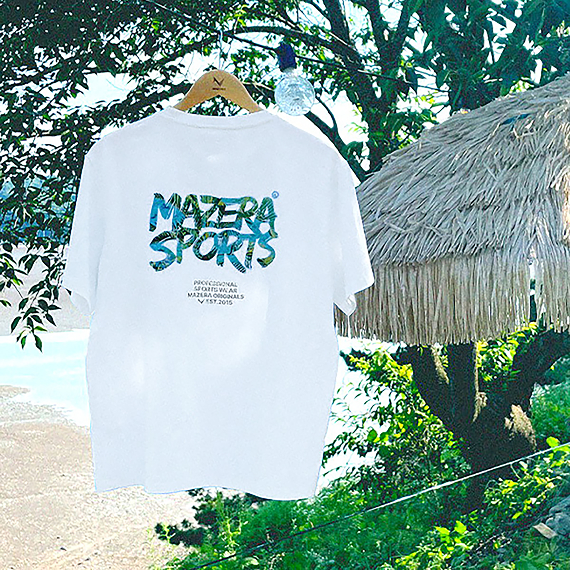 24新品韩国MAZERA夏季新品羽毛球服男女同款运动T恤吸汗时尚白色1