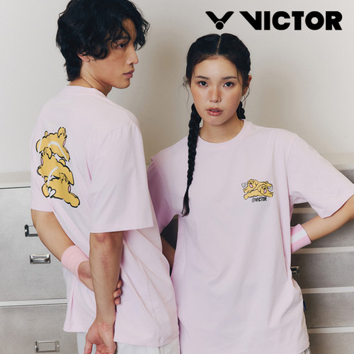 2026春夏新品VICTOR威克多韩国胜利羽毛球服男女同款运动短袖T恤