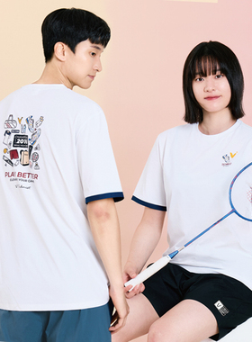 2025秋冬新品Technist韩国羽毛球服男女同款运动短袖速干吸汗T恤