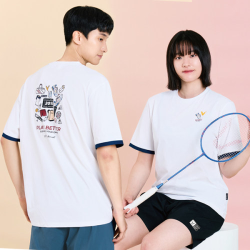2025秋冬新品Technist韩国羽毛球服男女同款运动短袖速干吸汗T恤