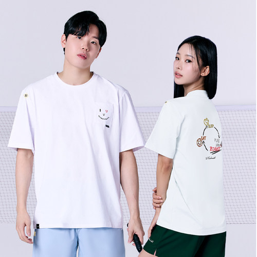 2025春夏新品 Technist韩国羽毛球服男女同款运动短袖速干吸汗T恤