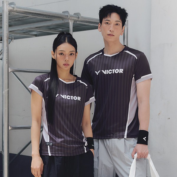 2025秋冬新品VICTOR威克多韩国胜利羽毛球服男女吸汗短袖速干T恤
