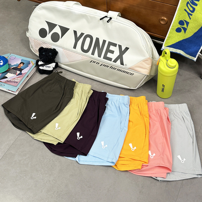 2025韩国新品BGOVS羽毛球服男女运动3分短裤休闲速干吸汗八色入