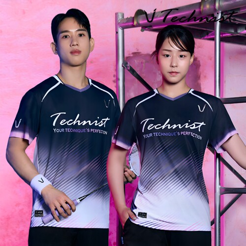 2026秋冬新品Technist韩国羽毛球服男款女款运动短袖速干吸汗T恤