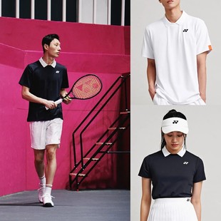 POLO 运动吸汗T恤短袖 YONEX尤尼克斯韩国YY网球服男女款 24春夏新品